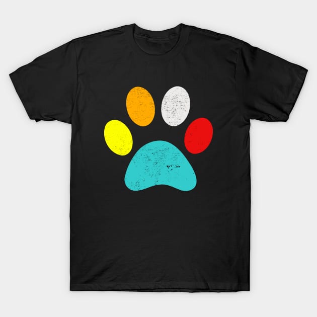 Dog Paw Print T-Shirt by Tshirt114